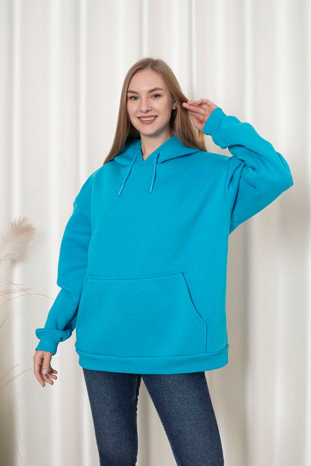 0003 YEŞİL Sweat L - MAVİ