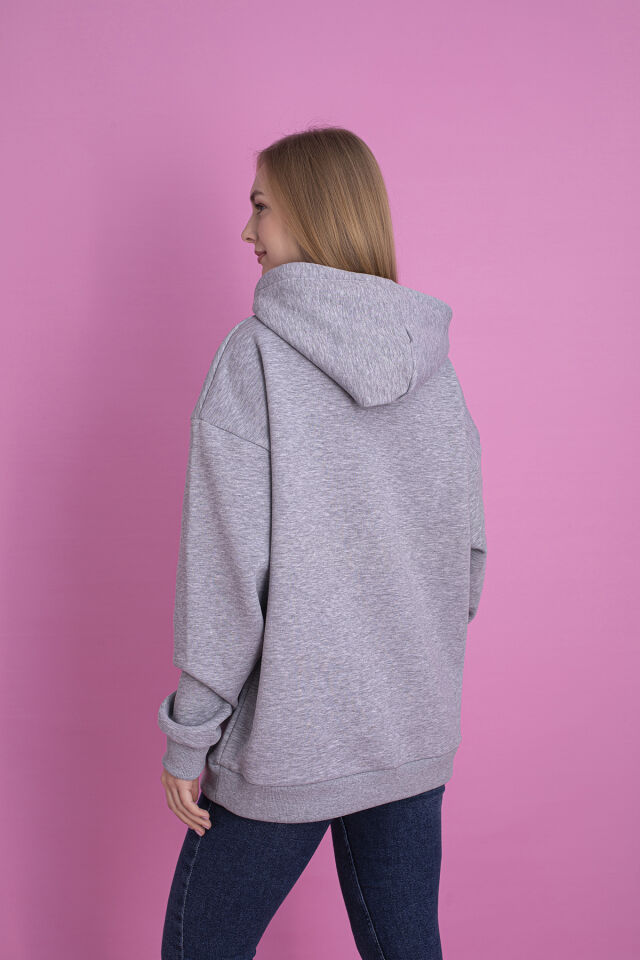 0003 YEŞİL Sweat L - GRİ