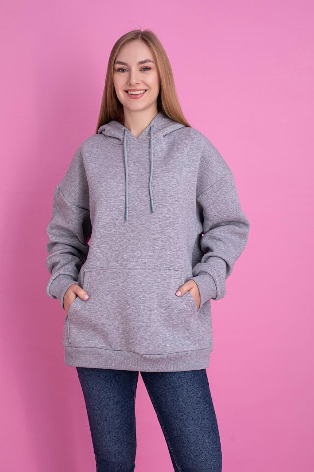 0003 YEŞİL Sweat L - GRİ