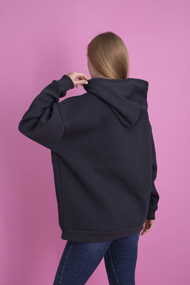 0003 YEŞİL Sweat S - Antrasit