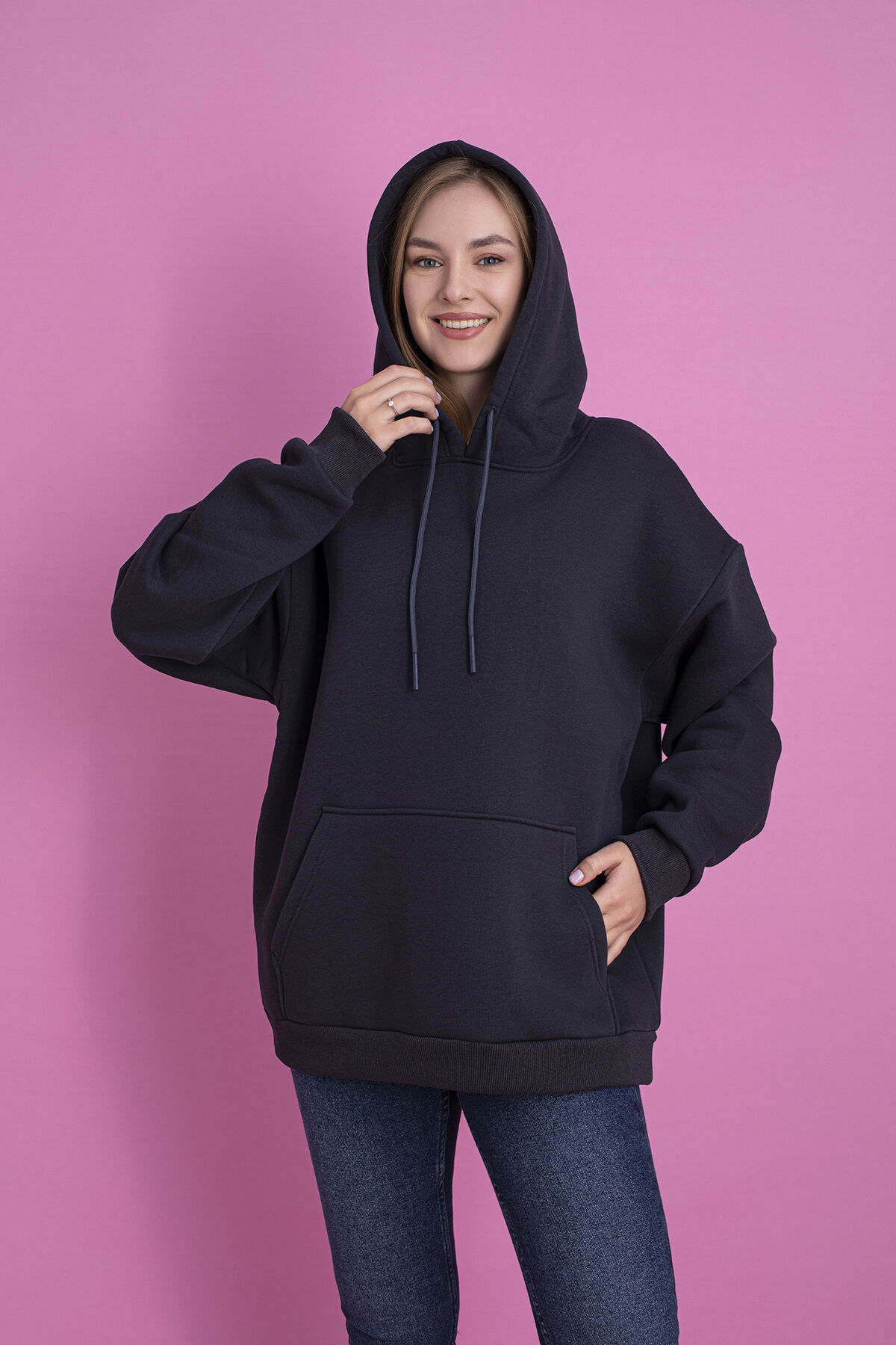 0003 YEŞİL Sweat L - Antrasit