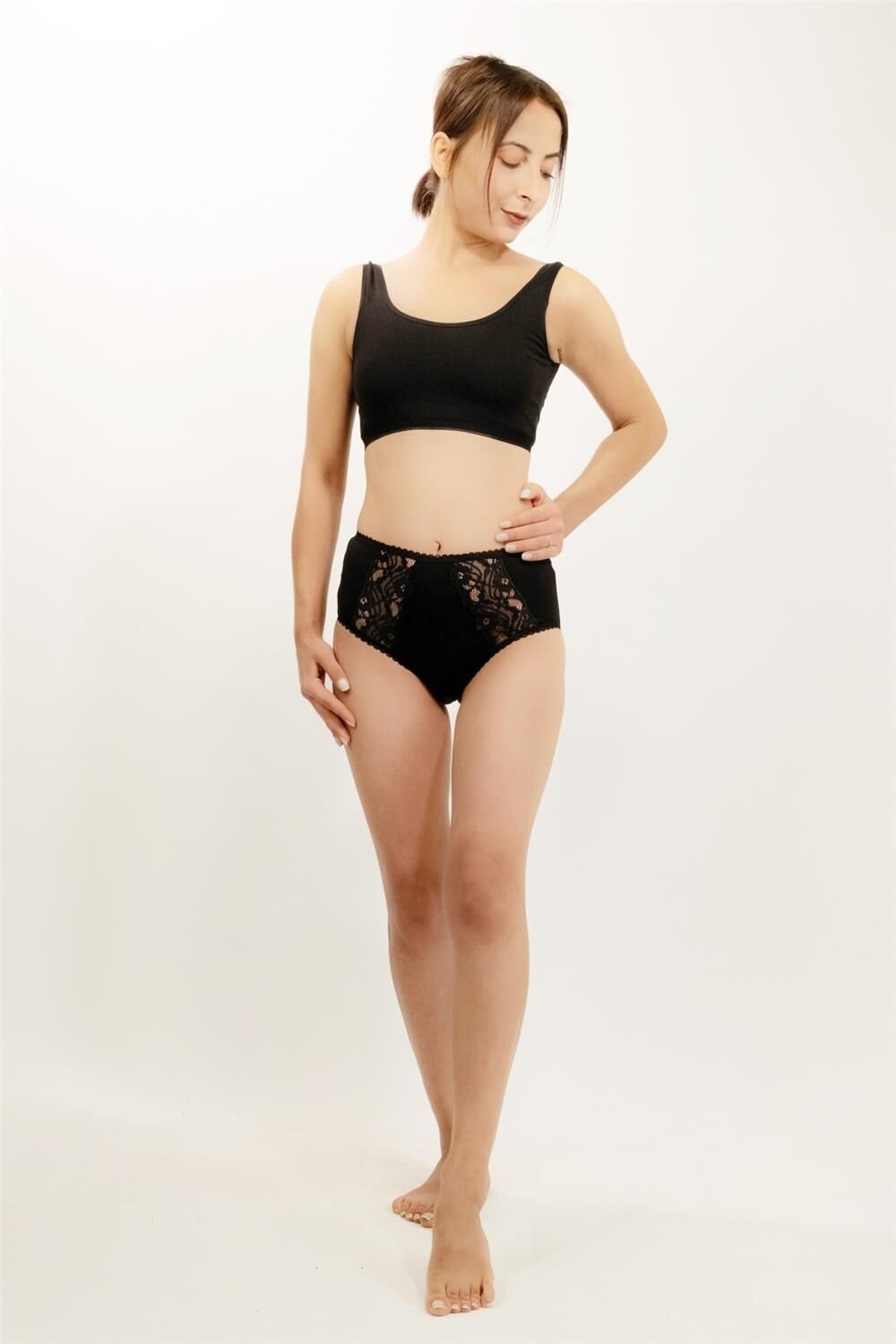 4100 Şerit Külot Black