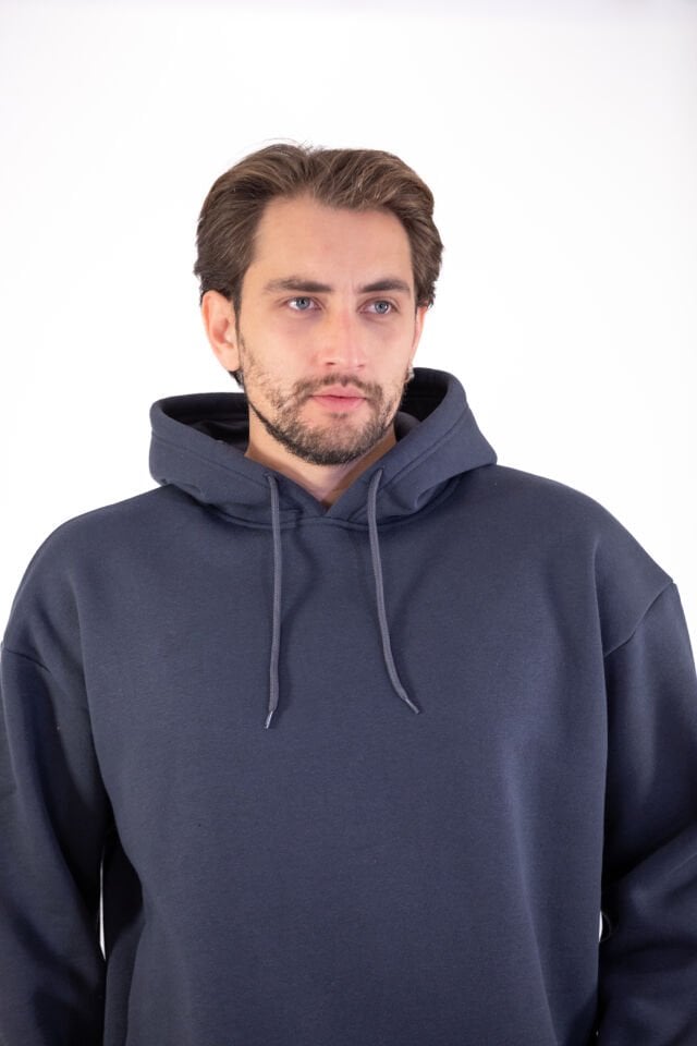 0002 KAPŞONLU CEPSİZ OWERSİZE SWEAT
