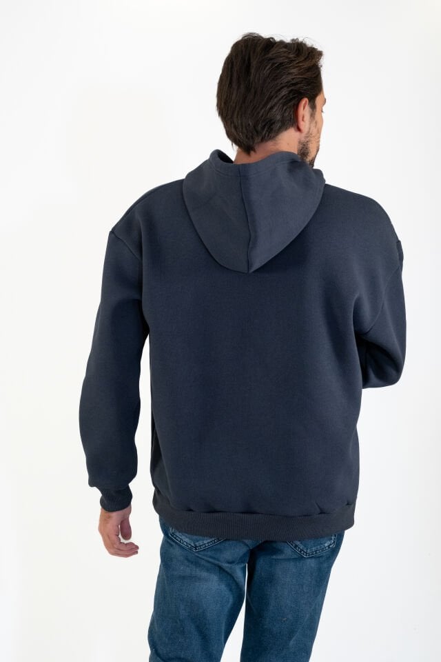 0002 KAPŞONLU CEPSİZ OWERSİZE SWEAT