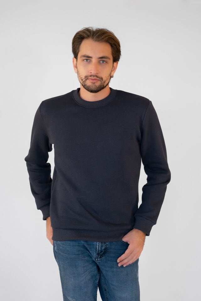 0004ÜNİSEX KAPŞONSUZ CEPSİZ REGULER SWEAT