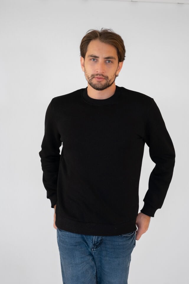 0004ÜNİSEX KAPŞONSUZ CEPSİZ REGULER SWEAT