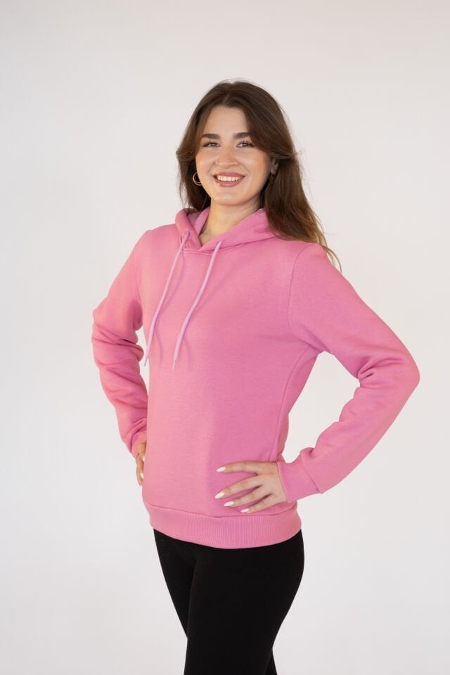 0005ÜNİSEX KAPŞONLU CEPSİZ REGULAR SWEAT