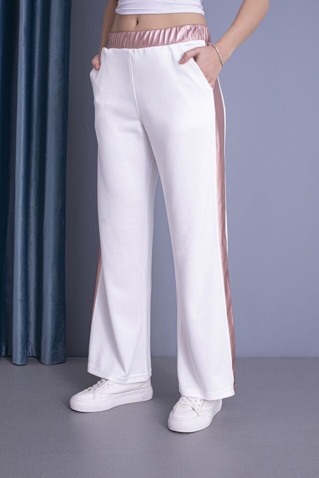 0054 YAN ŞERİT DERİ DETAY İSPANYOL PAÇA BAYAN EŞOFMAN