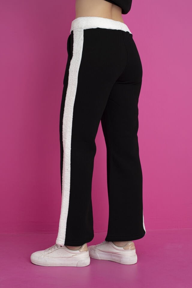 0074 BEL VE YAN ŞETİR KUZU TÜYÜ EŞOFMAN