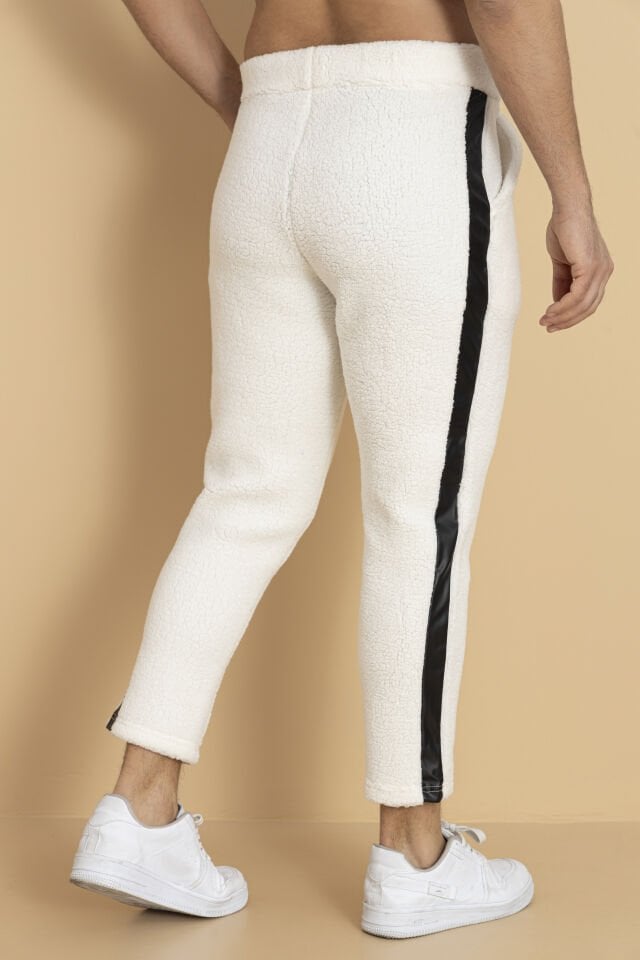 0084 YANI DERİ FULL KUZU TÜYÜ EŞOFMAN