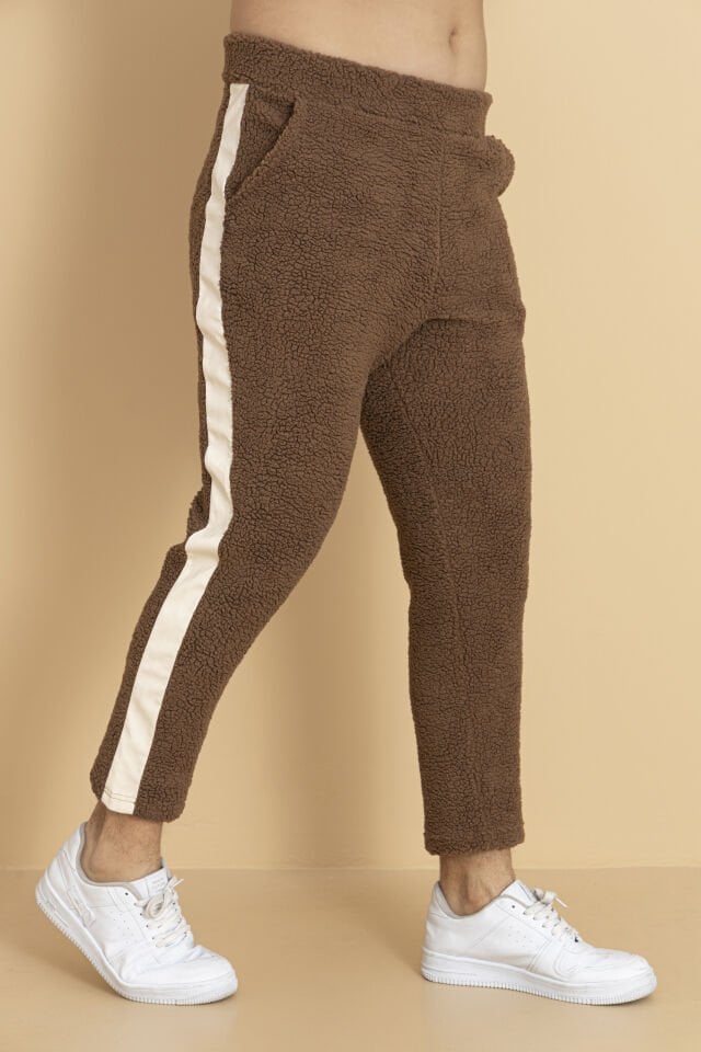 0084 YANI DERİ FULL KUZU TÜYÜ EŞOFMAN