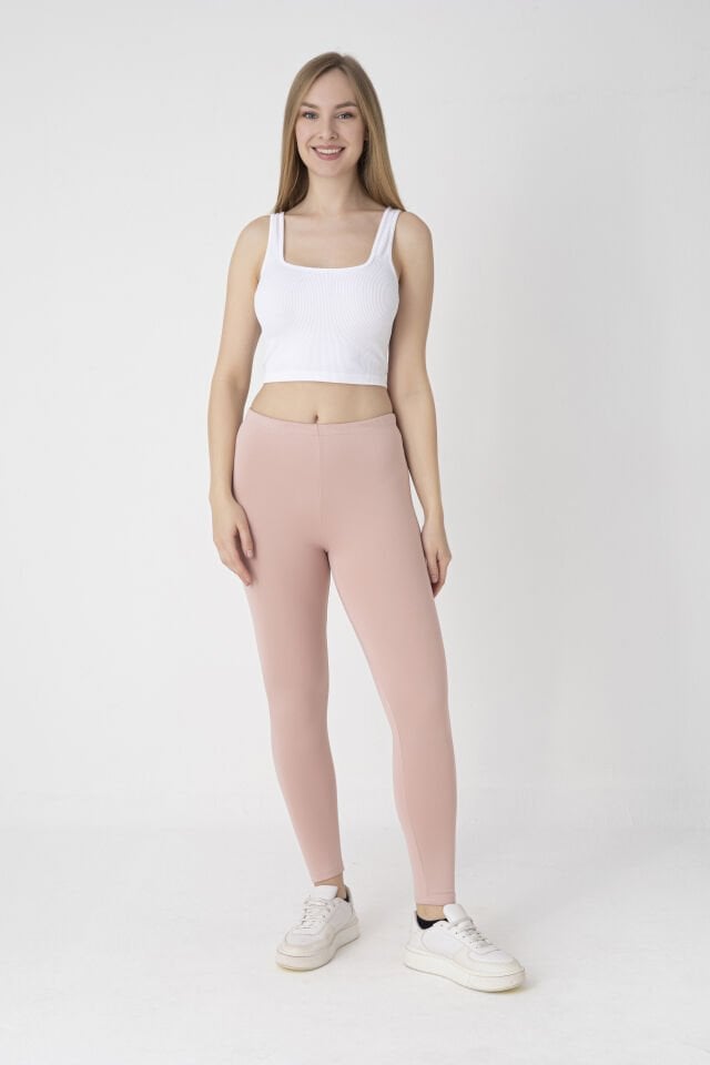 8068 Oysho Uzun Tayt Gül Kurusu L - Antrasit